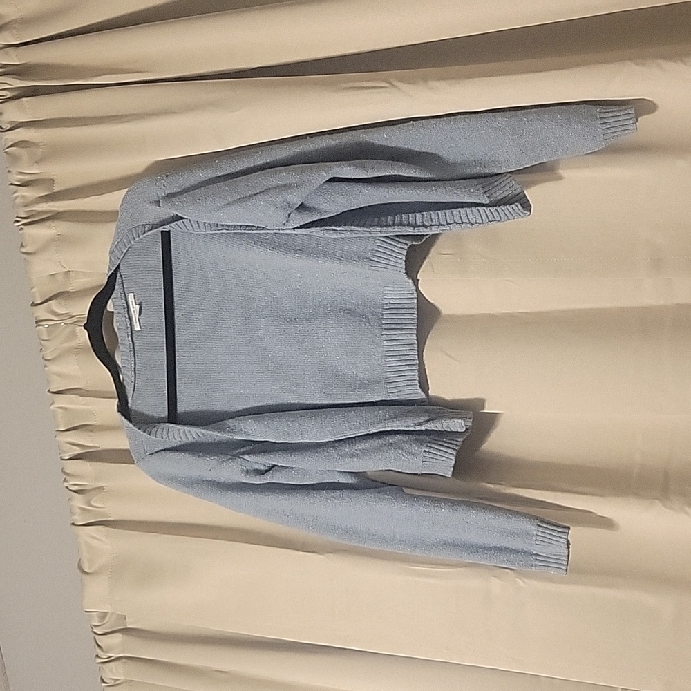 NWOT American Eagle Cropped Blue Cardigan